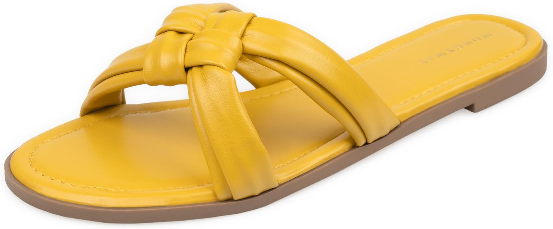 Women Dressy Sandals Strappy Knotted Slide Sandals Cute Comfy Open Toe Slip On Sandals | Amazon (US)