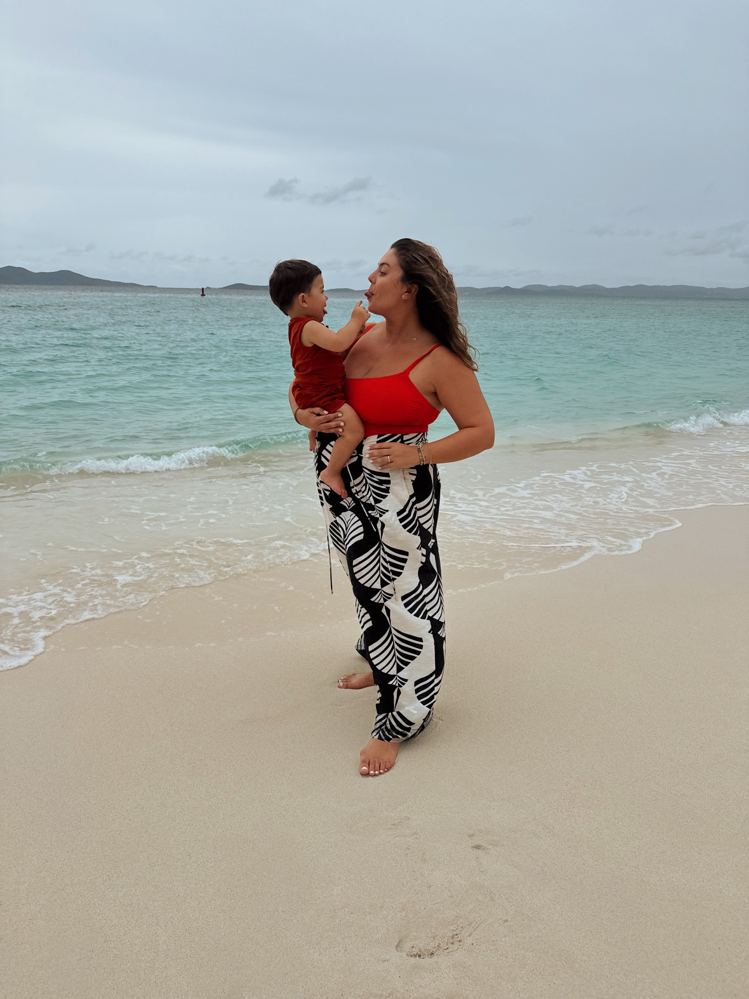 Wearing size 18 in swimsuit & pants. Conrad is in 18 months. 

#LTKSwim #LTKPlusSize #LTKStyleTip