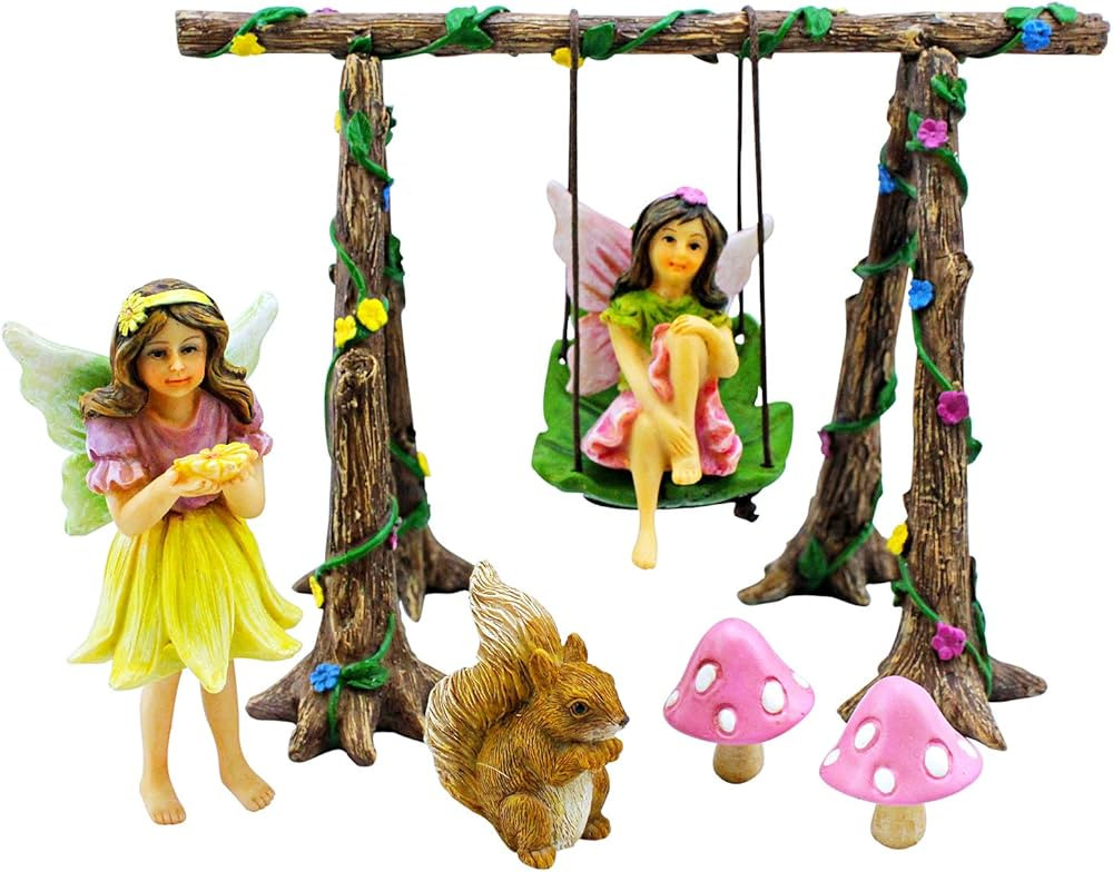 Fairies for Fairy Garden - Fairy Garden Kit, with Fairy Garden Fairies - Fairy Garden Accessories... | Amazon (US)