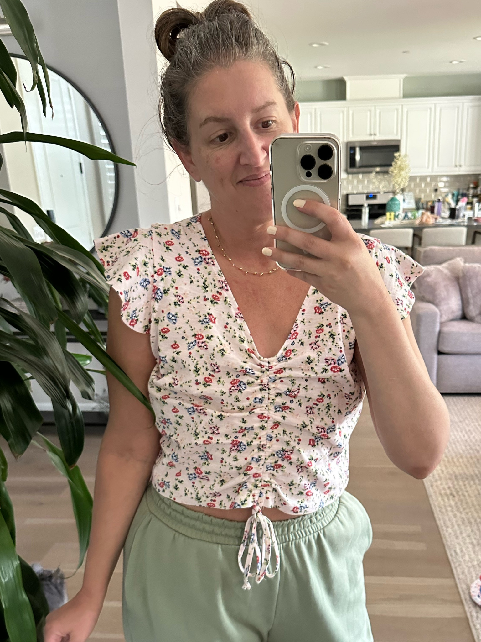 Feeling super springy in this adorable top from Walmart. Wearing a medium here  

#LTKfit #LTKFind