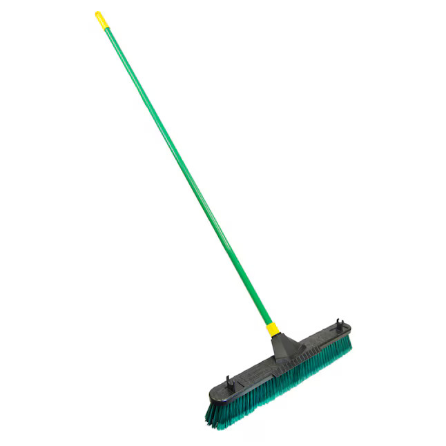 Quickie 24-in Poly fiber Rough surface All-purpose Push Broom | Lowe's
