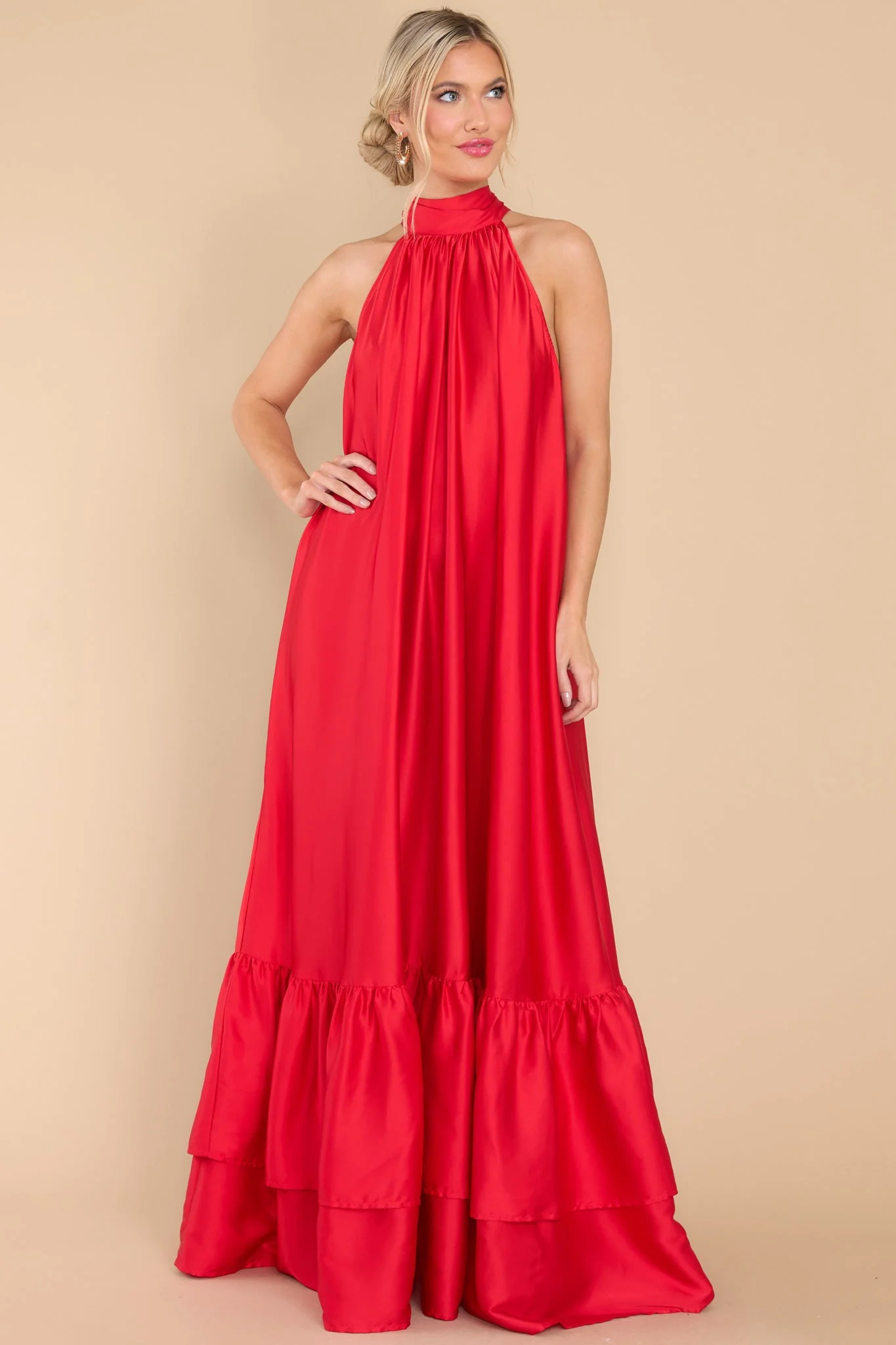 Talk About Beauty Red Maxi Dress | Red Dress 