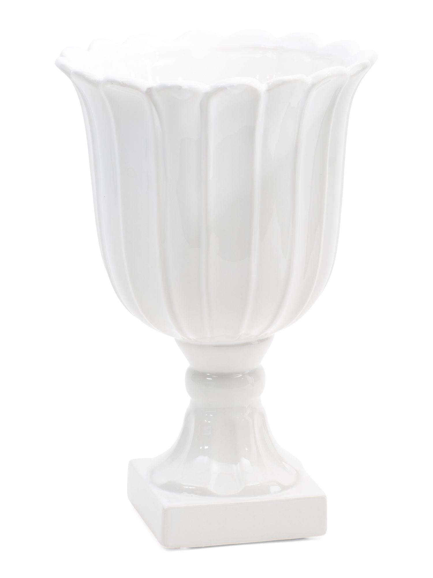 13.75in Large Footed Urn Vase | TJ Maxx