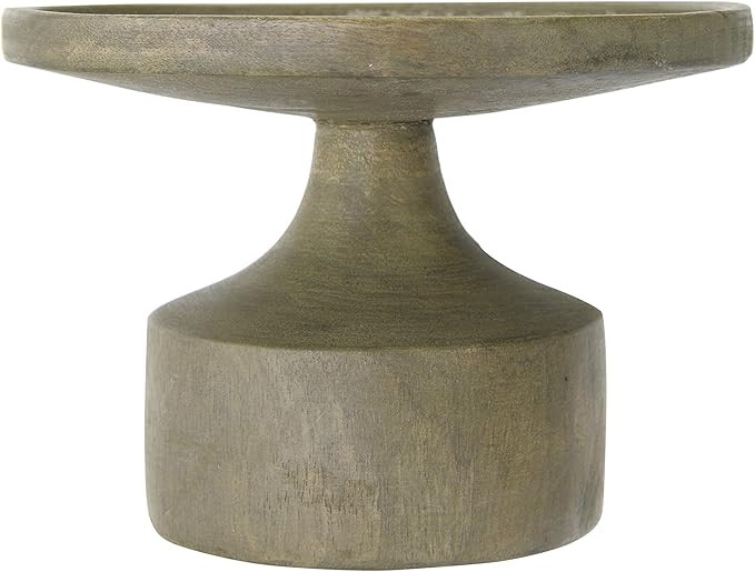 Creative Co-Op DF2258 Mango Wood Candleholder with Blackwash Finish (Holds 6" Pillar Candle Holde... | Amazon (US)
