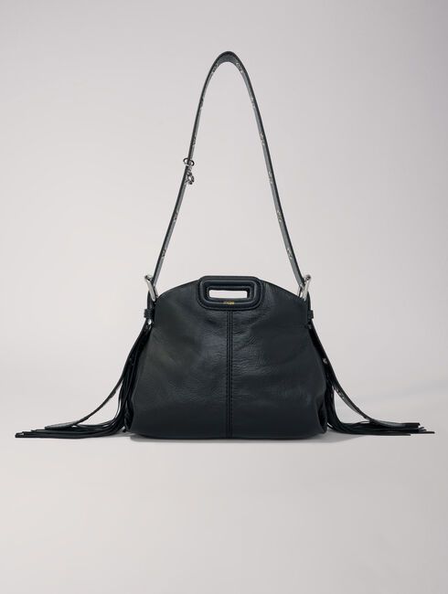 Crackle leather mini Miss M bag | Maje US | Maje US