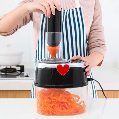 Electric Vegetable Fruit Salad Food Chopper Cutter Slicer Dicer Shredder | Wayfair North America