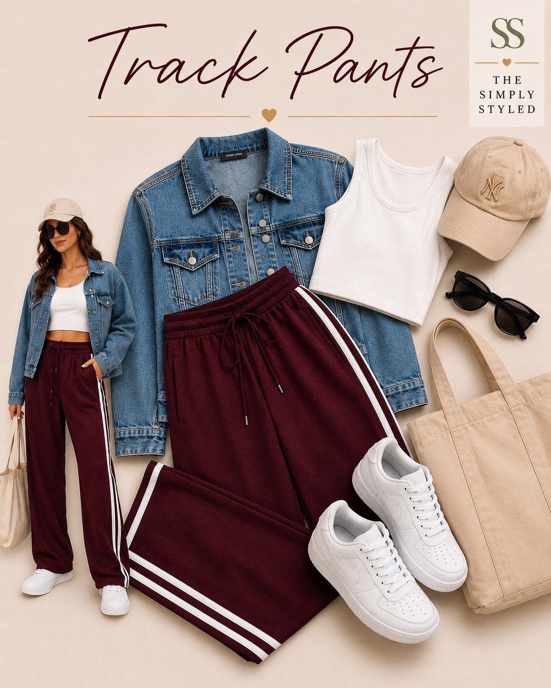 Comfort meets cool—these burgundy track pants are the capsule wardrobe piece that makes everyday style look effortlessly put together. 🤍

#LTKootd