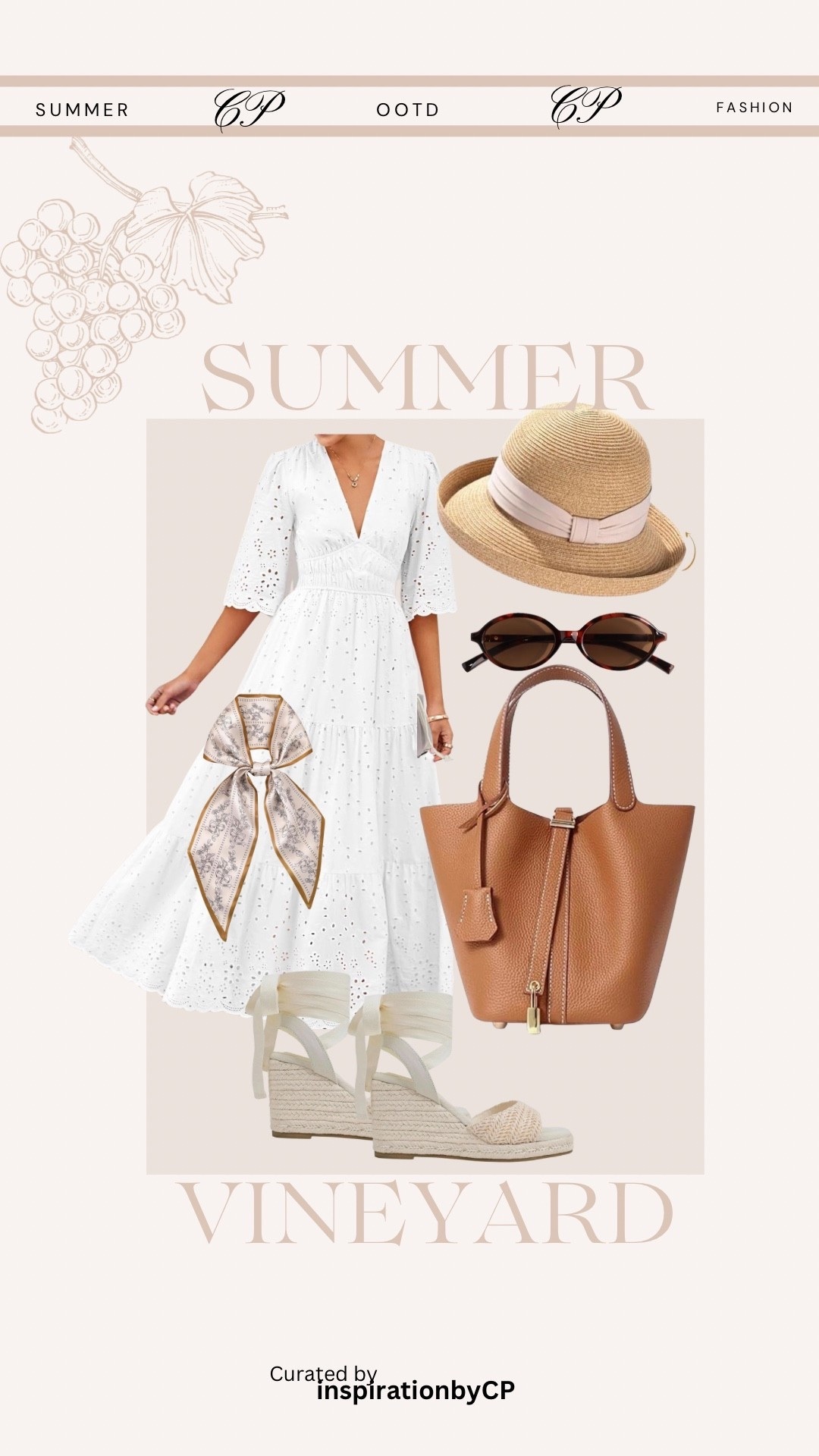 SUMMER VINEYARD OOTD
#eyeletdress #whitedress #leatherbag #sunglasses #espadrilles #amazonfinds #amazonfashion #sunhat

#LTKootd #LTKSeasonal