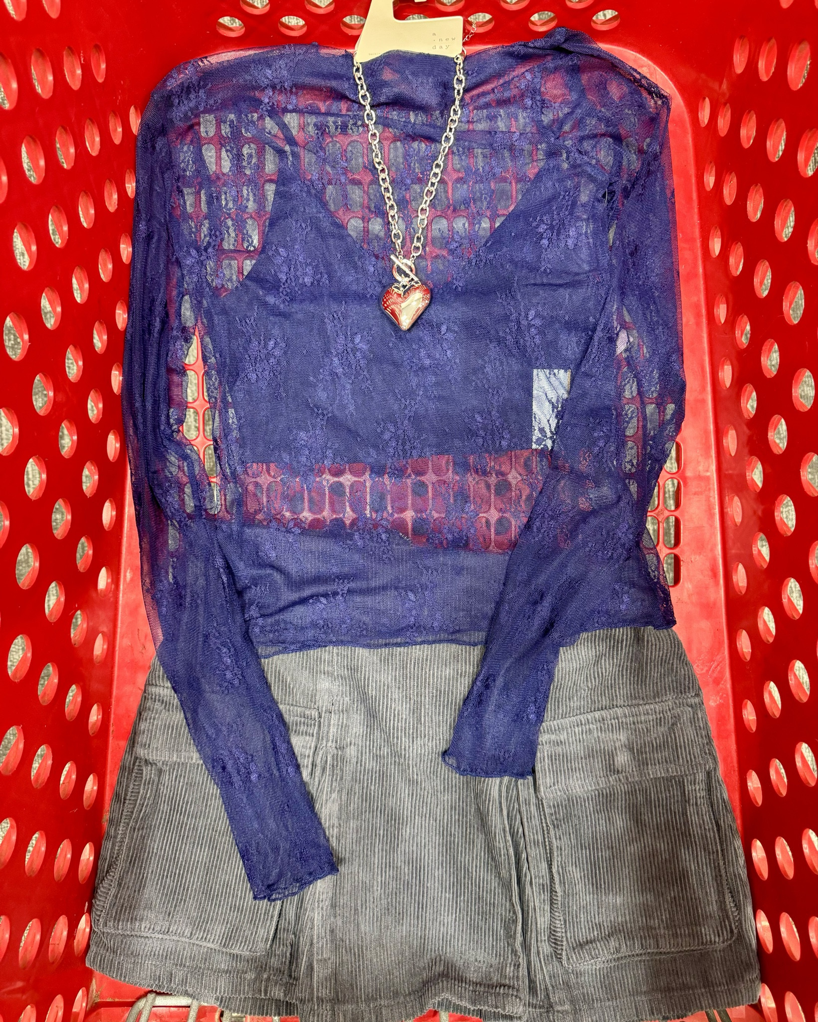 The blue is more of a navy color. The photo makes it look more royal blue than it actually is. Edgy and trendy for the win!

#LTKStyleTip #LTKFindsUnder50