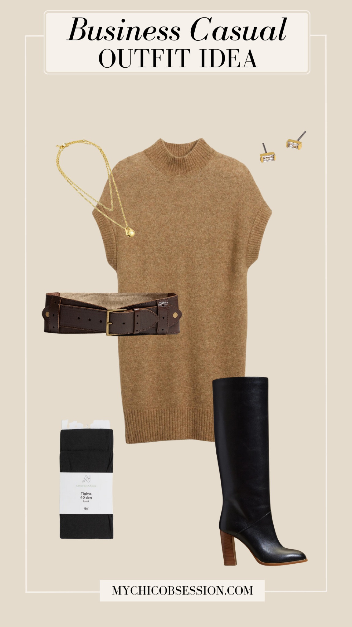 Another business casual look idea for fall is to embrace the warmth and style of a knit sweater dress. Opt for one in a solid color or subtle pattern, and layer it with tights or leggings for extra coziness. 

#LTKstyletip #LTKSeasonal #LTKworkwear