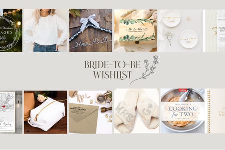 Know someone getting married or are you getting married yourself and wanna treat yourself?? We have the perfect bride to be wishlist for you for the holidays! Happy shopping! 💖🛍️ 

#LTKHoliday #LTKGiftGuide #LTKSeasonal