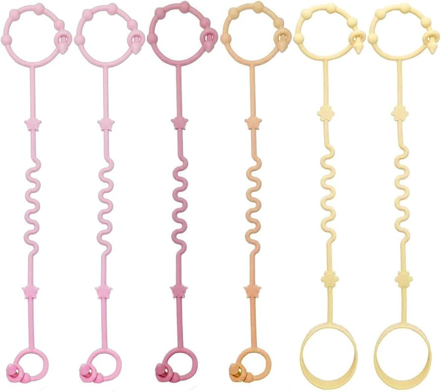 RTMOK Toy Straps for Baby,Silicone Setpacifier Clip,Applies to Car Seat Toy,Teether Toy,High Chai... | Amazon (US)