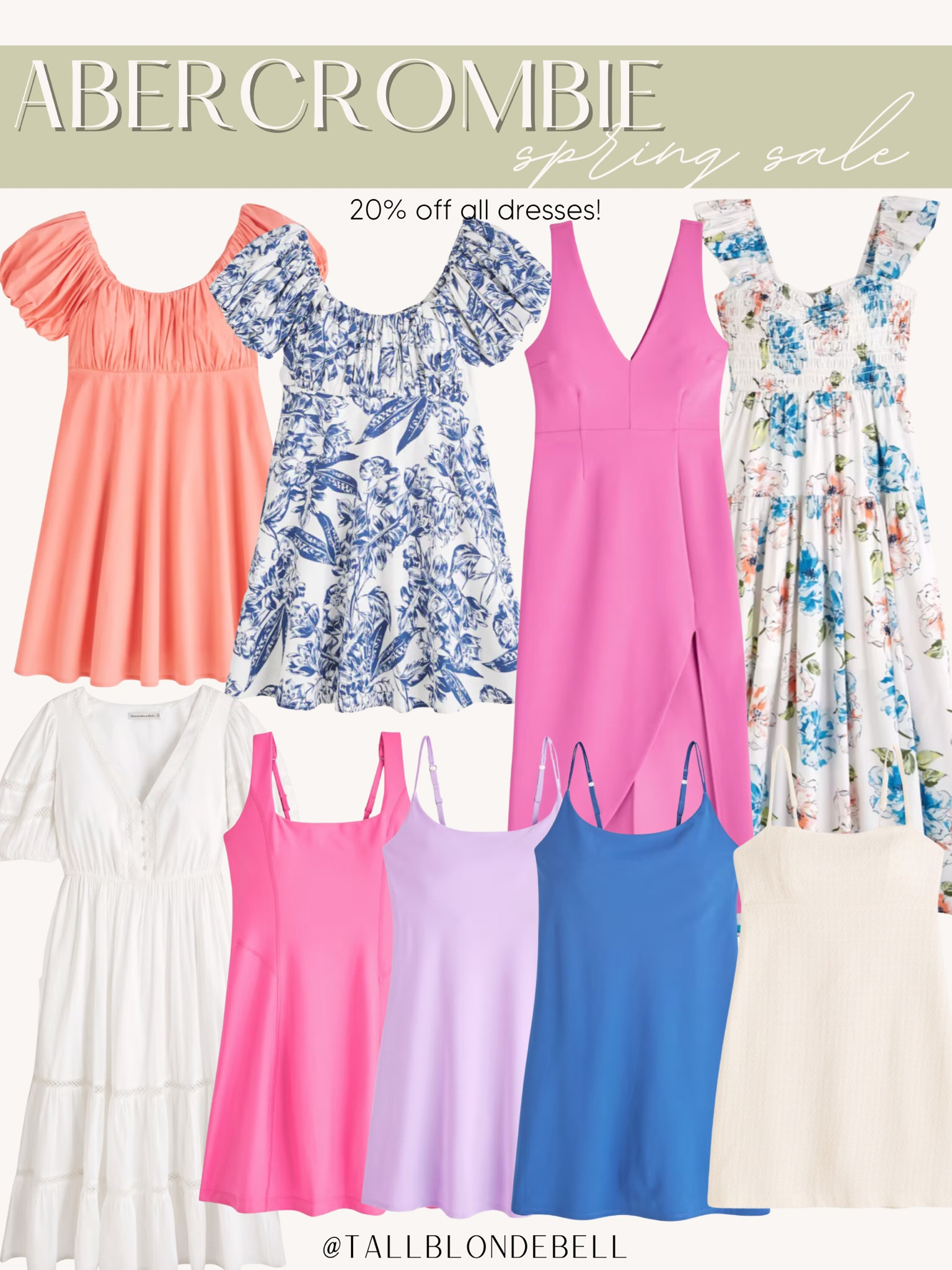 Abercrombie dress sale! 20% off all dresses 

#LTKsalealert #LTKFind #LTKstyletip