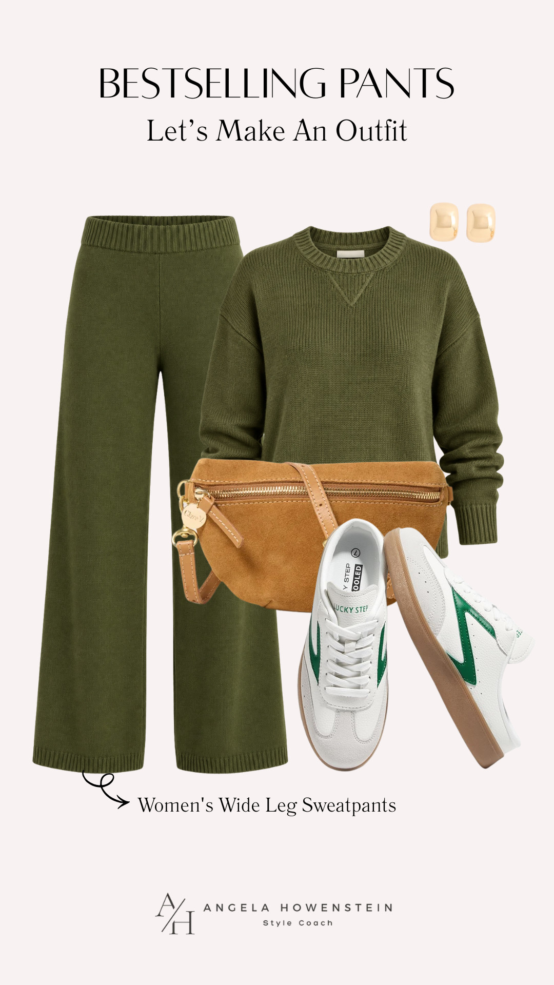 These bestselling wide-leg sweatpants make comfort look pulled together. I love the olive green with a cozy sweater, sneakers, and a crossbody for errands, travel, coffee, or a casual day out.

👩‍💻 LTK PRO TIPS
❤️ Heart = Support my posts ;-)
🔖 Save = Get sale & restock alerts for the things you love!
📋 Lists = Keep favorites organized (List ideas: Christmas, Birthdays, and Vacations!)
📲 Share = Send lists and products to a friend (or your daughters like me).
💬 Comment = Ask me anything, and I’ll answer. ;-) 

 #LTKootd #LTKSeasonal #LTKOver40