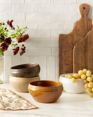 Mariella Stoneware Bowls (Set of 4) White | McGee & Co. (US)