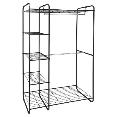 Freestanding Closet Black/Silver - Room Essentials™ | Target