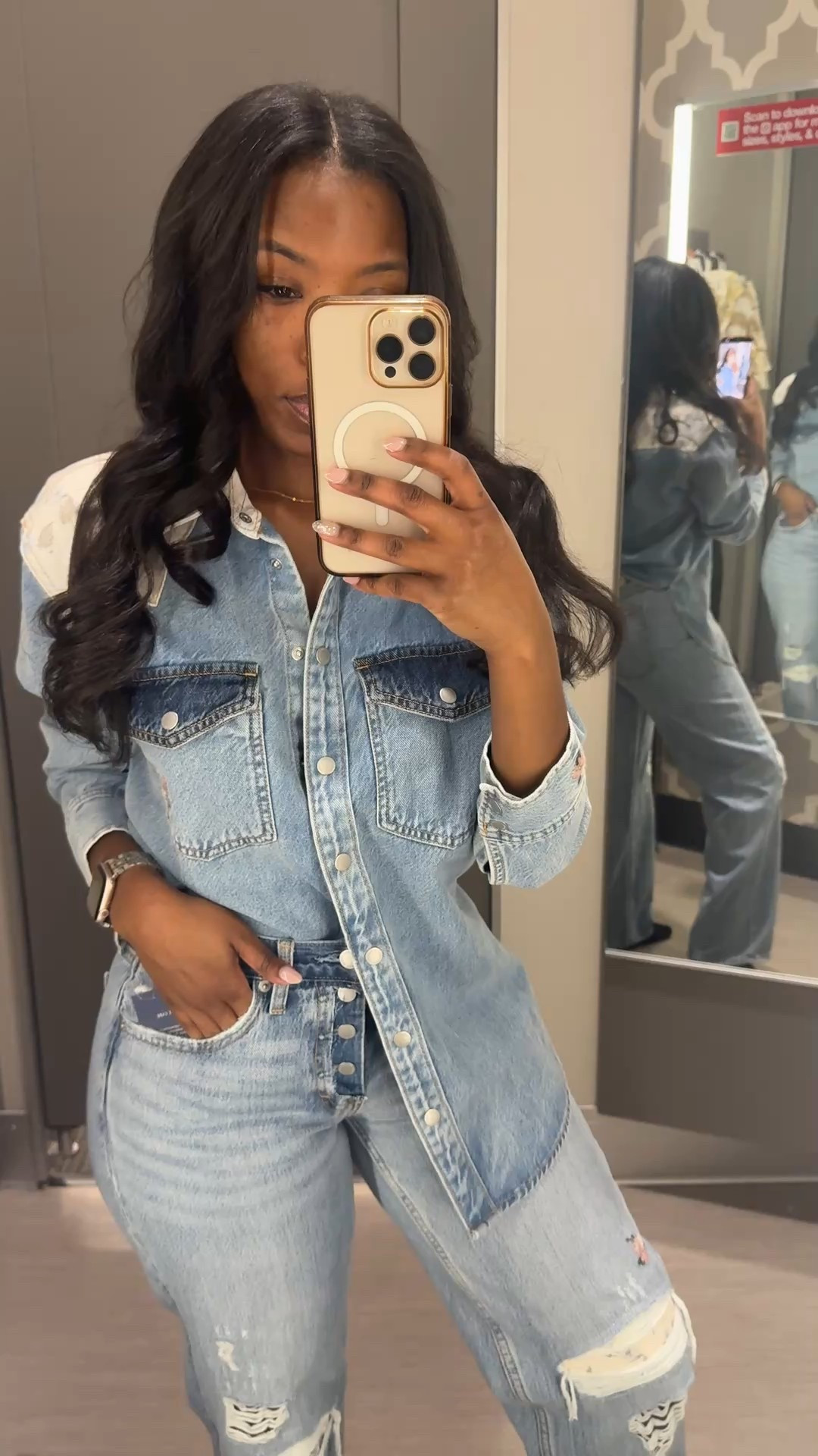 This @Target set is giving Abercrombie/Free people dupe !! The denim is perfect for the spring and rodeo weather! 

#LTKgrwm #LTKPetite #LTKootd