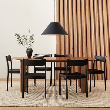 Anton Solid Wood Oval Dining Table (78"–92") | West Elm (US)