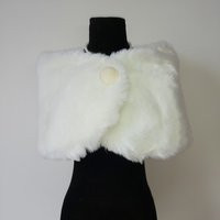 Faux Fur Wedding Cape Wrap Shawl Women Formal Bride White Fake Bridal Winter Shrug Bolero Coat Outerwear | Etsy (US)