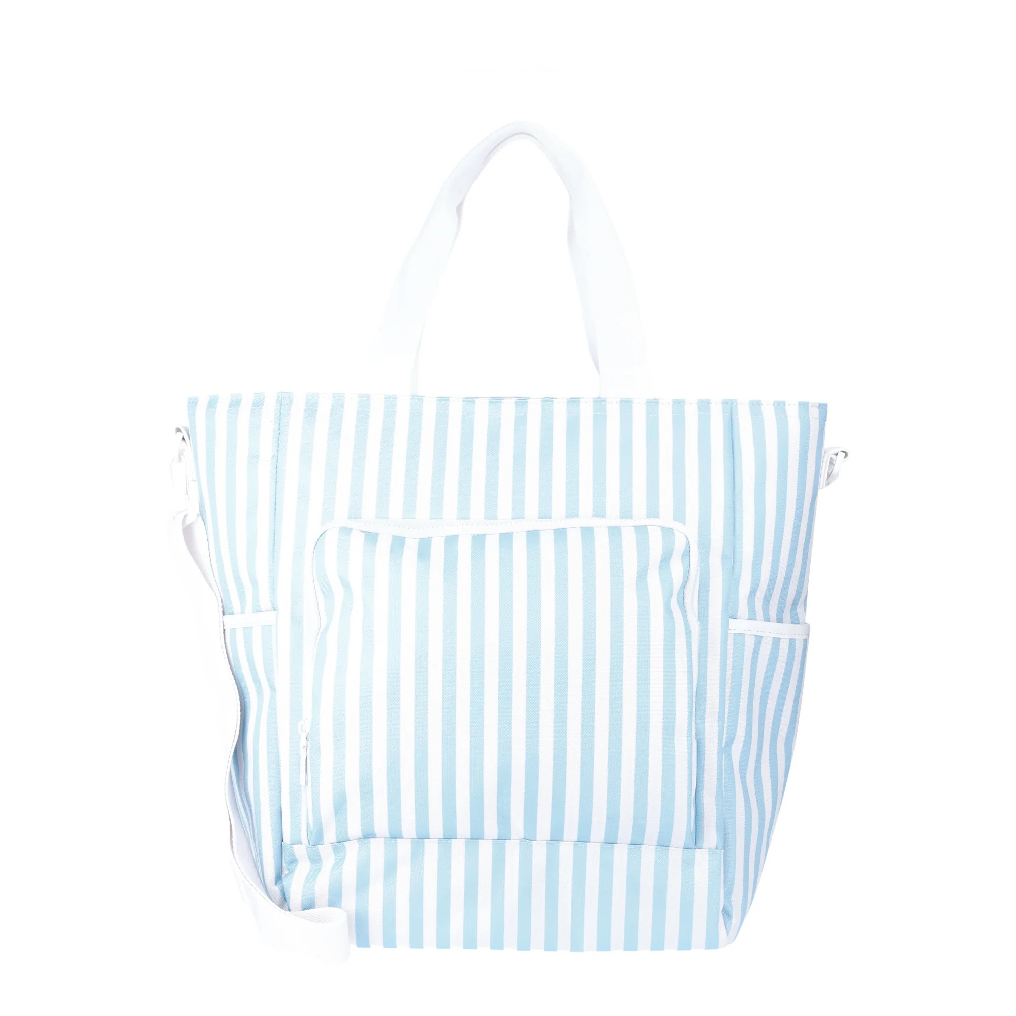 No Boundaries Beach Cooler Tote Bag, Blue Stripe, Women’s | Walmart (US)