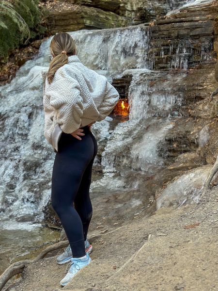 Vitality Cloud II leggings 🤝 my wardrobe 

you will not regret this jacket or leggings - 100% worth the price 

Wearing a large in the jacket and medium in the leggings (currently a 30in waist)

📍 Eternal Flame Falls | Orchard Park, NY 

#LTKsalealert #LTKfitness #LTKSeasonal