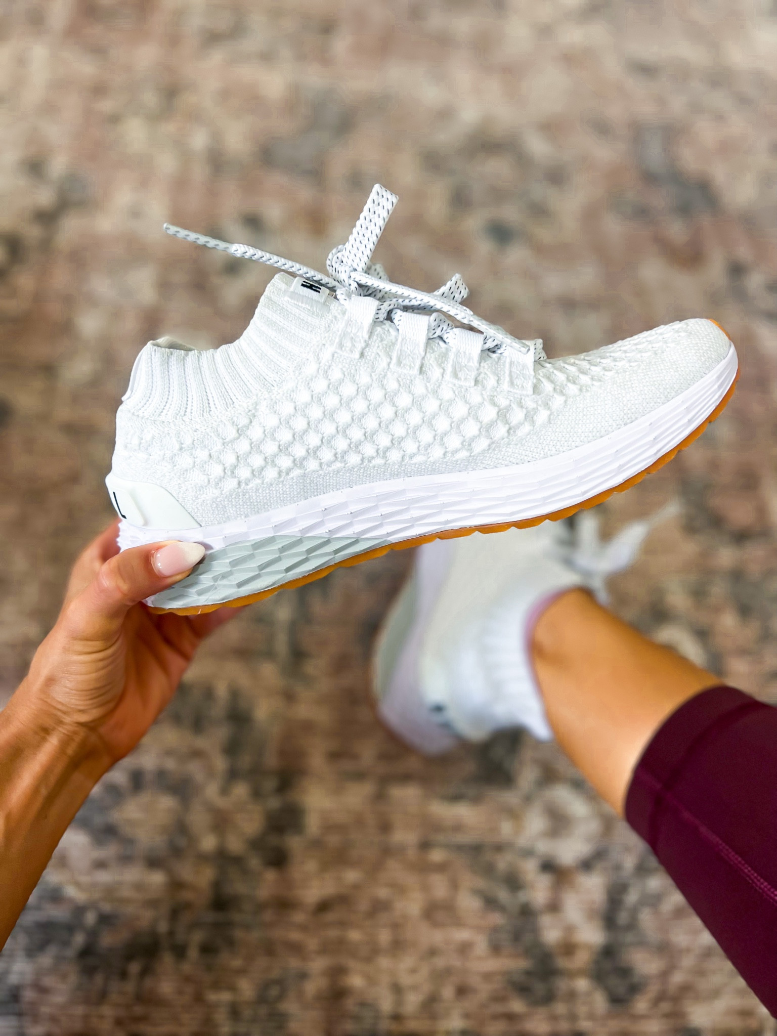 Nobull white deals knit runner