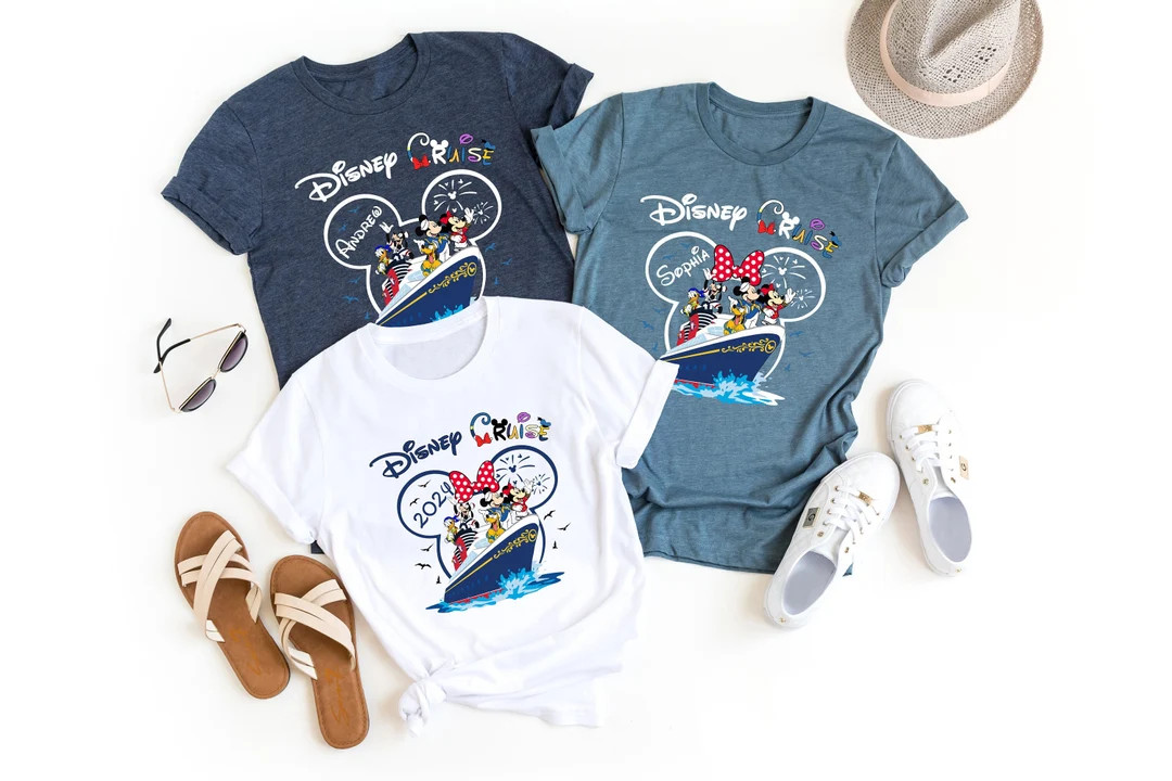 Custom Disney Cruise Shirt, 2024 Disney Cruise Family Shirts, Kids Disney Cruise Tshirt, Minnie &... | Etsy (US)