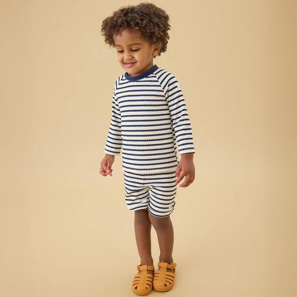 Midnight Wave Rashguard & Swim Trunks | Baby Mori (US)