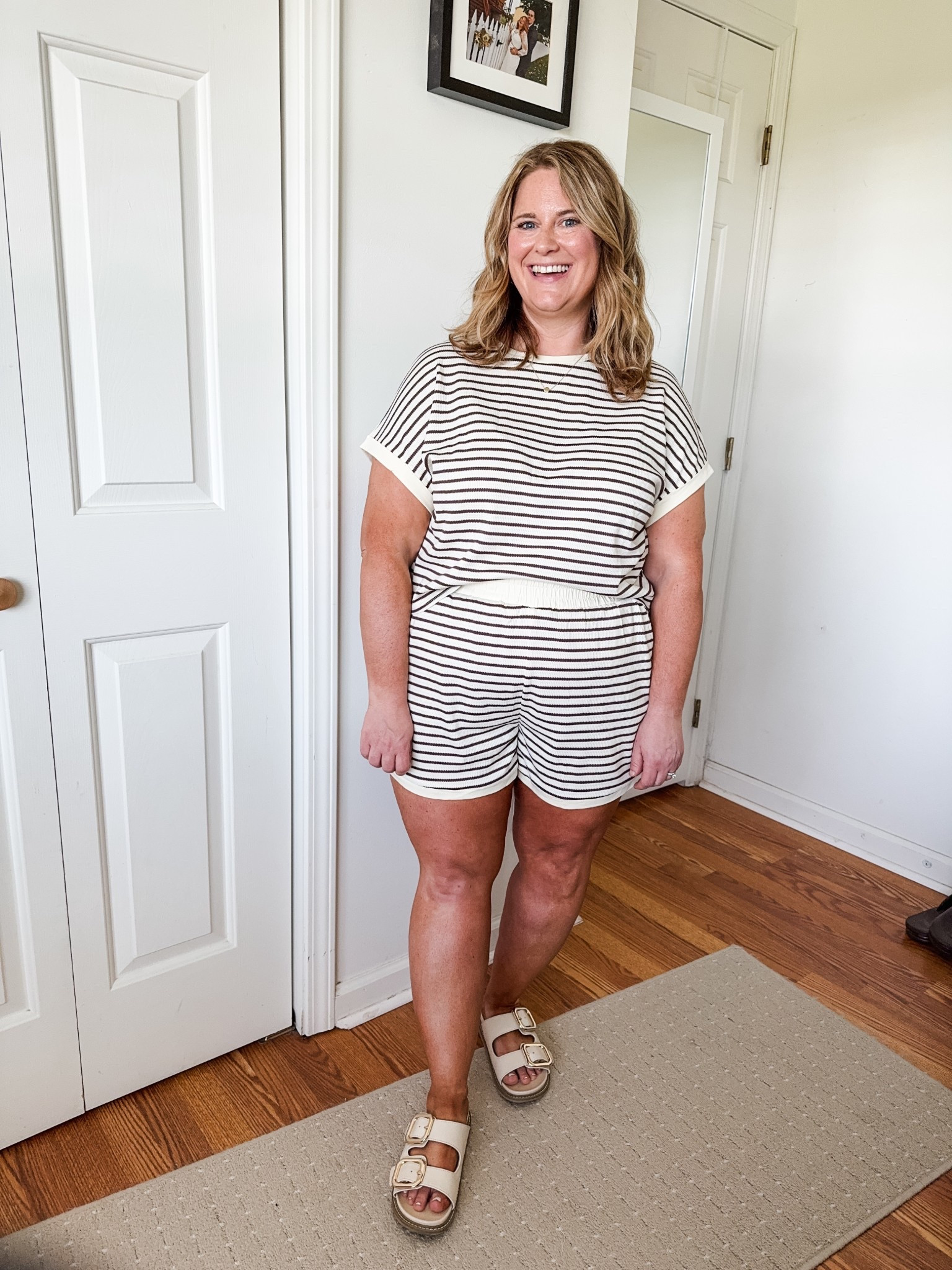 The cutest and comfiest Amazon set! Wearing an XL.  Would be a perfect postpartum or even hospital going home outfit.  And just a great mom outfit in general!

#LTKFindsUnder50 #LTKMidsize #LTKSeasonal