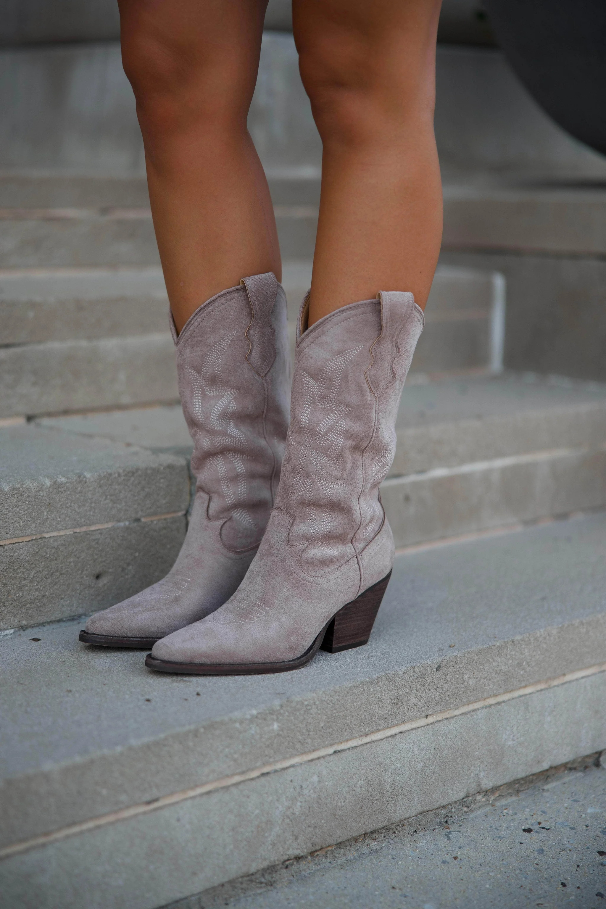 Suede Western Cowboy Boot | Lane 201 Boutique