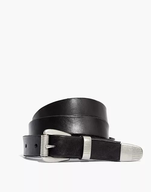 Leather Three-Piece Belt | Madewell