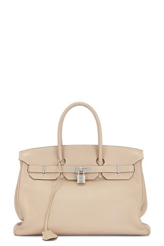 Hermes Togo Birkin 35 Handbag in Beige | FWRD 