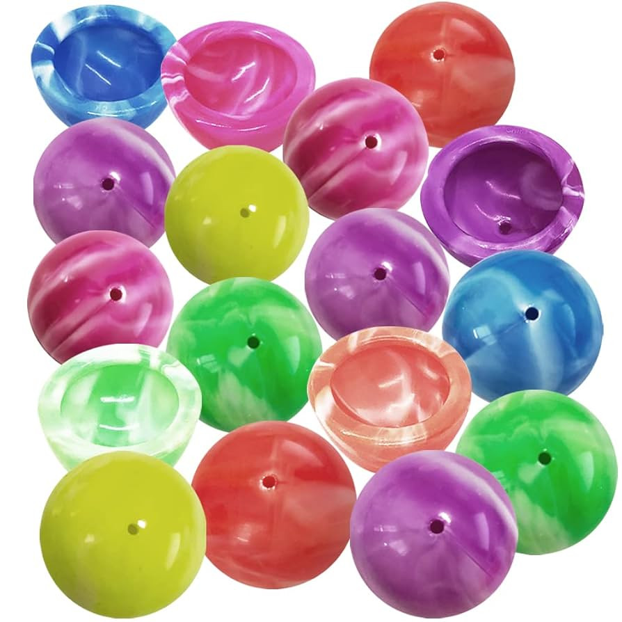 ArtCreativity Marble Rubber Poppers for Kids, Pack of 12, Pop-Up Half Ball Toys with Marbled Desi... | Amazon (US)
