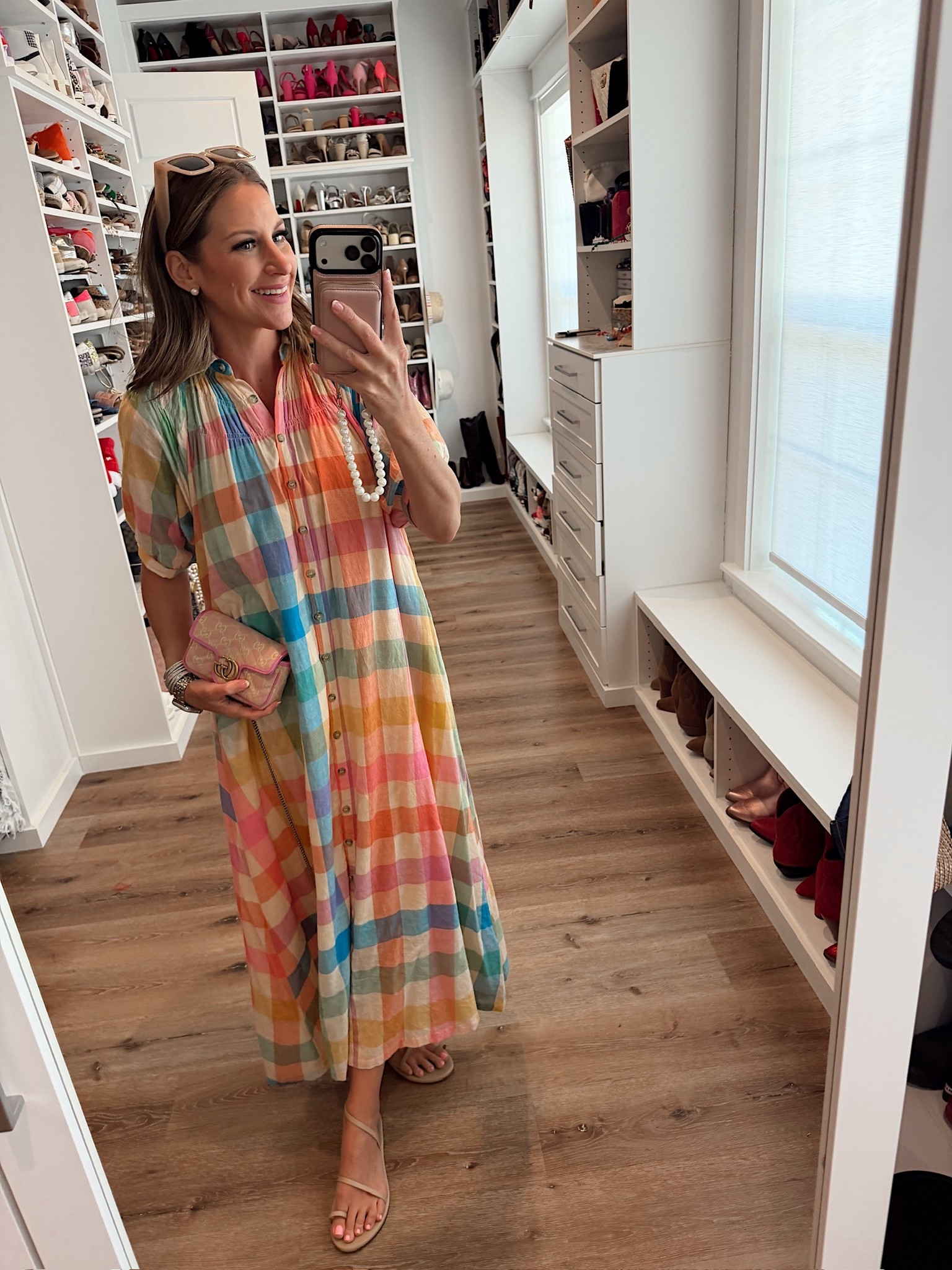 My spring ootd! In a small maxi dress, sandals, sunglasses and accessories- fits tts.

#LTKgrwm #LTKSeasonal #LTKootd