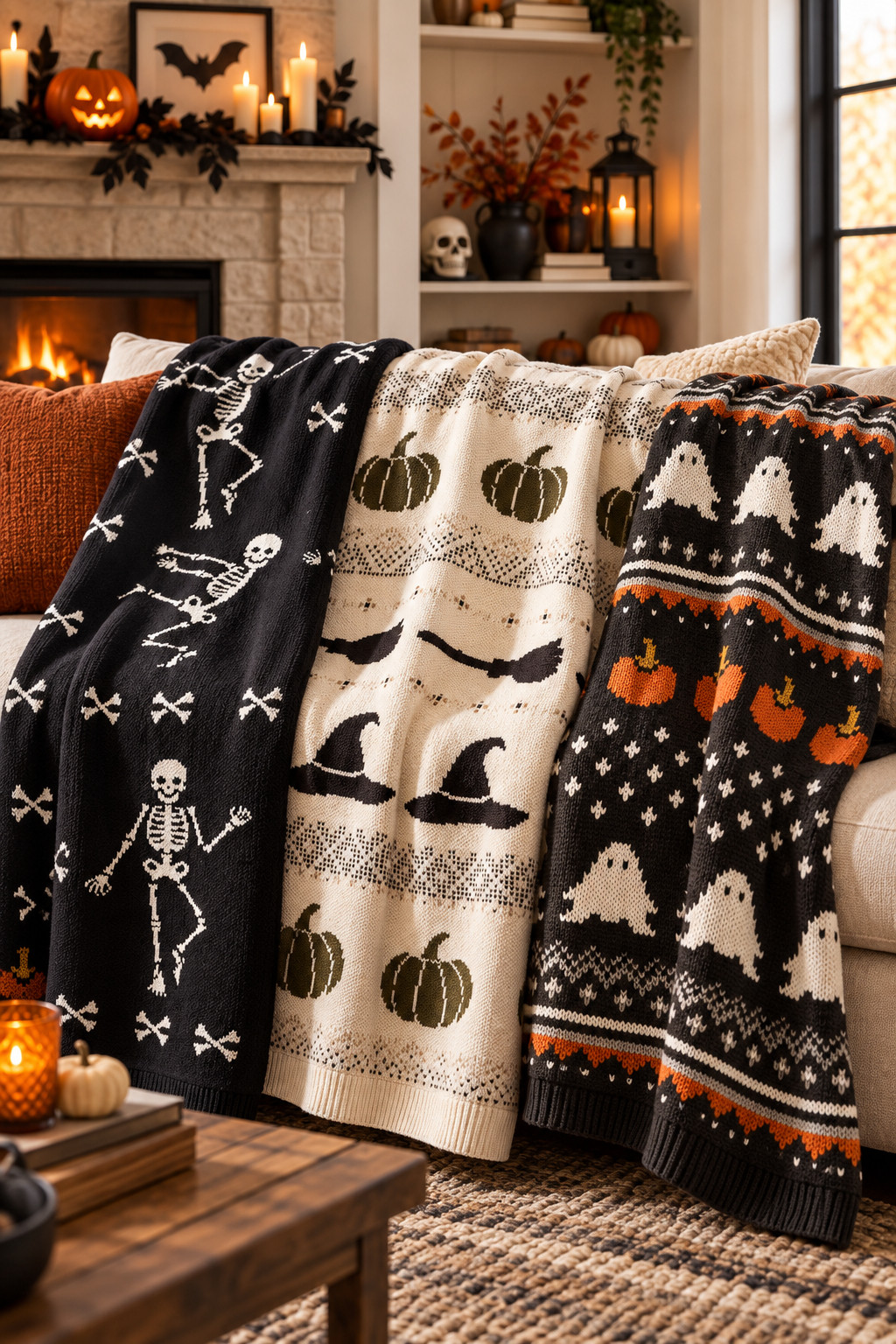 Obsessed with these Pottery Barn Halloween throws 🎃🖤 They’re such an easy way to make the living room feel festive without going overboard. The cozy knit textures, cute skeletons, pumpkins, witch hats, and little ghost details give the perfect mix of spooky + cozy. I love them draped over the sofa for movie nights, layered with neutral pillows, or styled in a cozy reading corner all season long. Definitely one of those Halloween decor finds that still feels elevated and super cute.
#PotteryBarn #PotteryBarnFinds #HalloweenDecor #HalloweenHomeDecor #HalloweenThrows #HalloweenBlankets #CozyHalloween #SpookySeason #FallHomeDecor #HalloweenLivingRoom #CozyHome #FallDecorIdeas #HalloweenDecorIdeas #AutumnHome #SeasonalDecor #CozyLivingRoom #HalloweenInspo #FallHomeInspo 

 #LTKSeasonal #LTKHome #LTKSaleAlert
