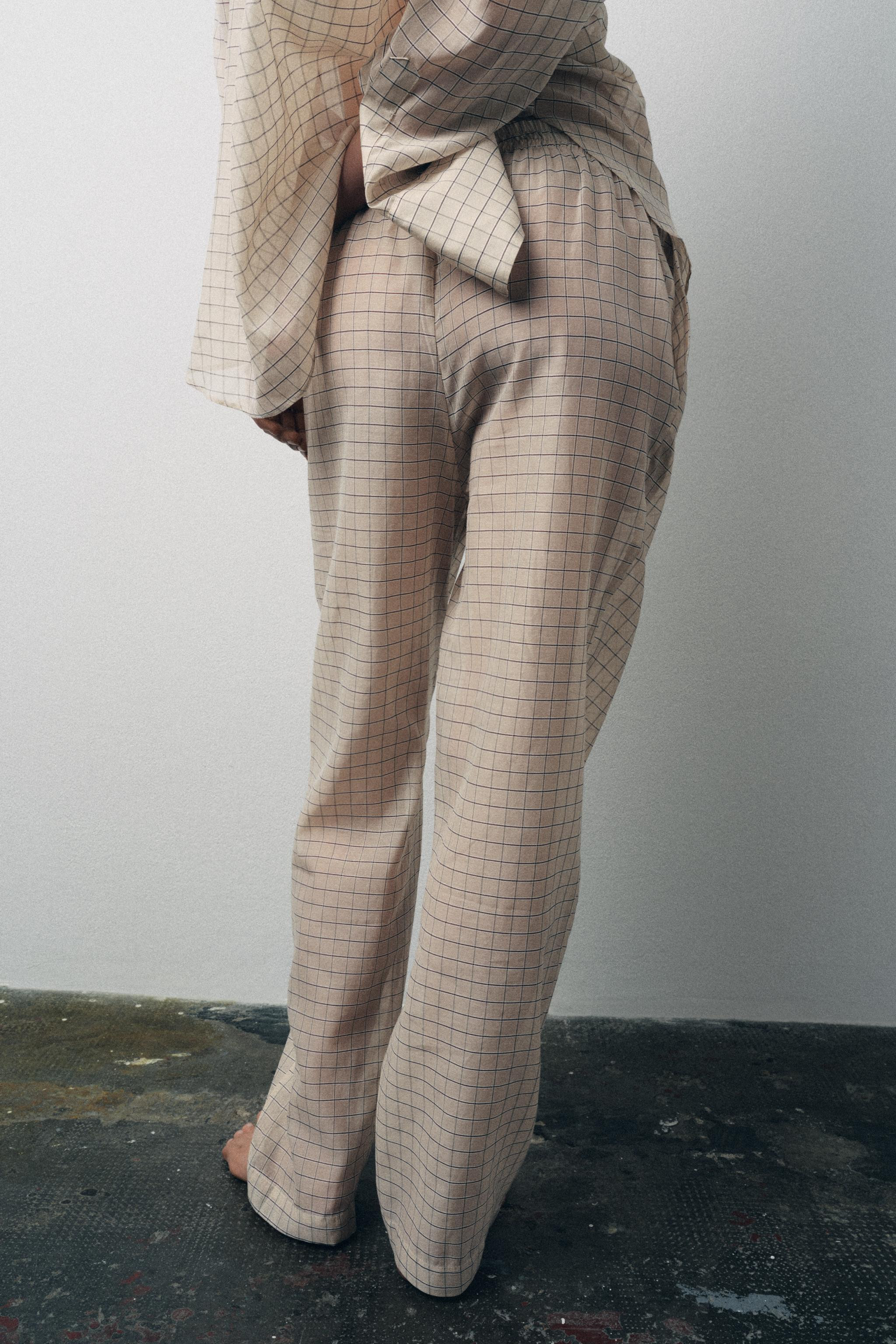 CHECK PYJAMA TROUSERS | Zara UK