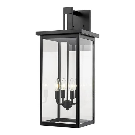 Millennium Lighting 27" 4-light Metal Outdoor Wall Bracket in Powder Coat Black | Walmart (US)