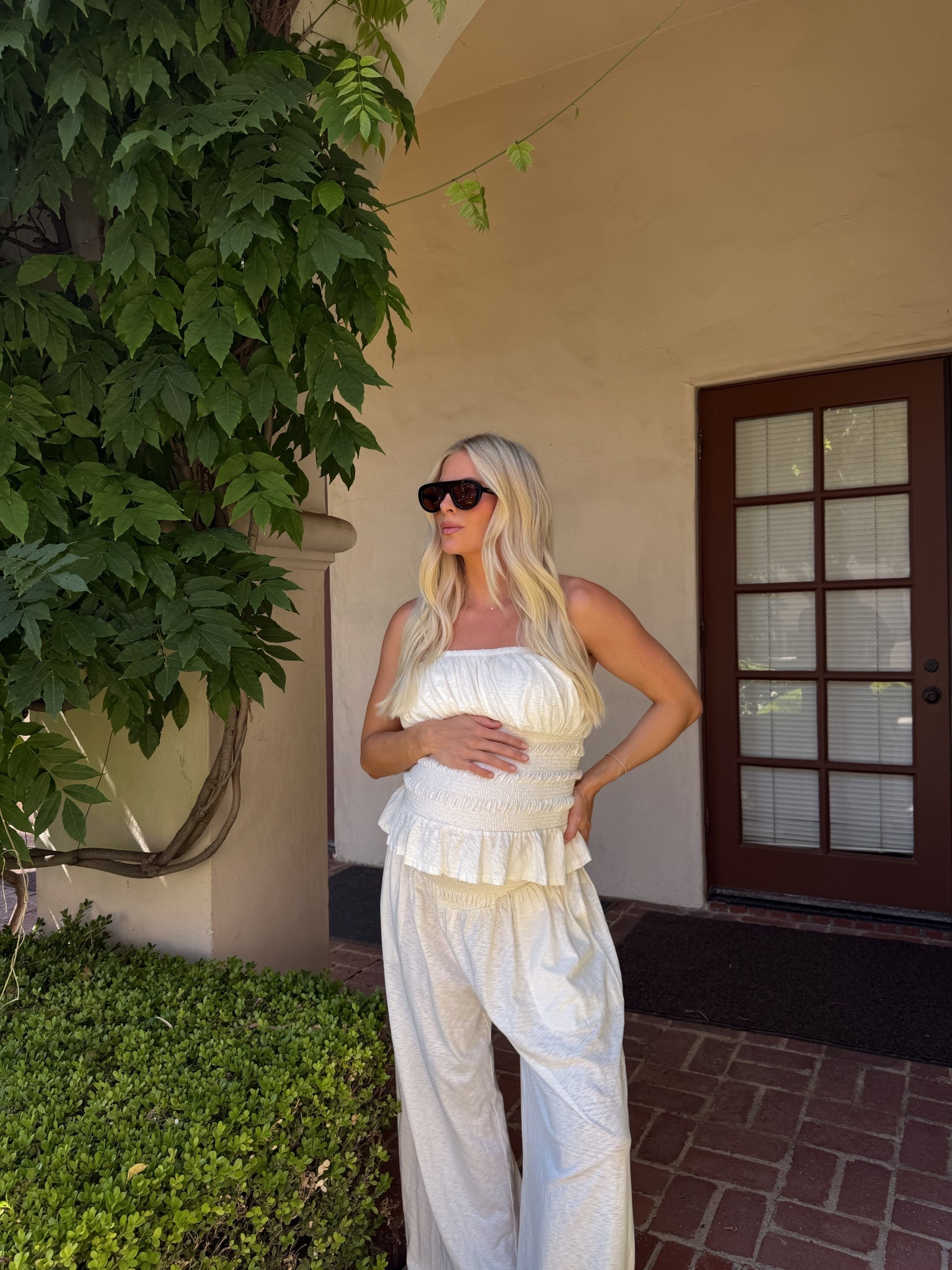 Wearing a medium in set (color sugar swizzle - sized up for pregnancy), shoes are tts! #kathleenpost

Casual chic outfit, casual lunch look, bump friendly, maternity outfit 



#LTKootd #LTKBump #LTKSeasonal