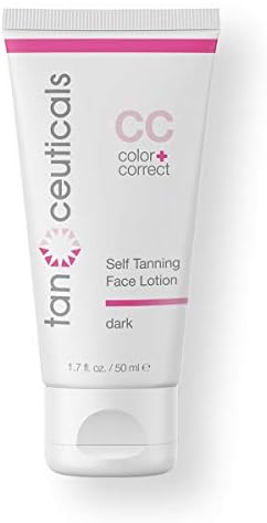 Tanceuticals Facial Self Tanner - CC Self Tanning Lotion for Face Gives Natural, Long Lasting Sun... | Amazon (US)