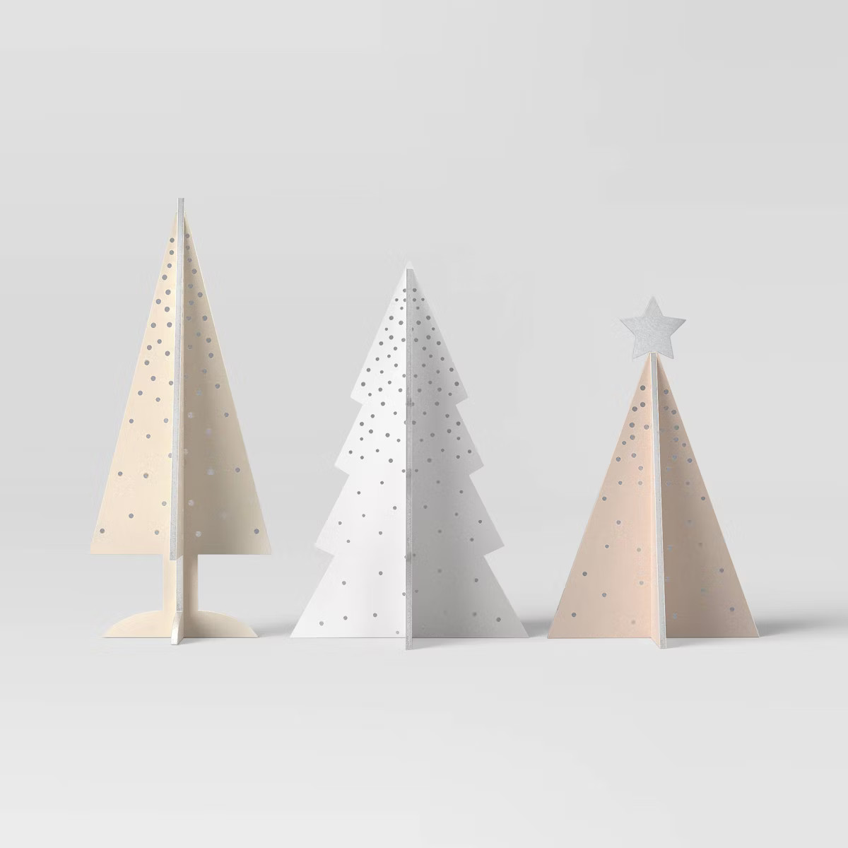 3pc Wood Christmas Tree Figurine Set - Wondershop™ | Target
