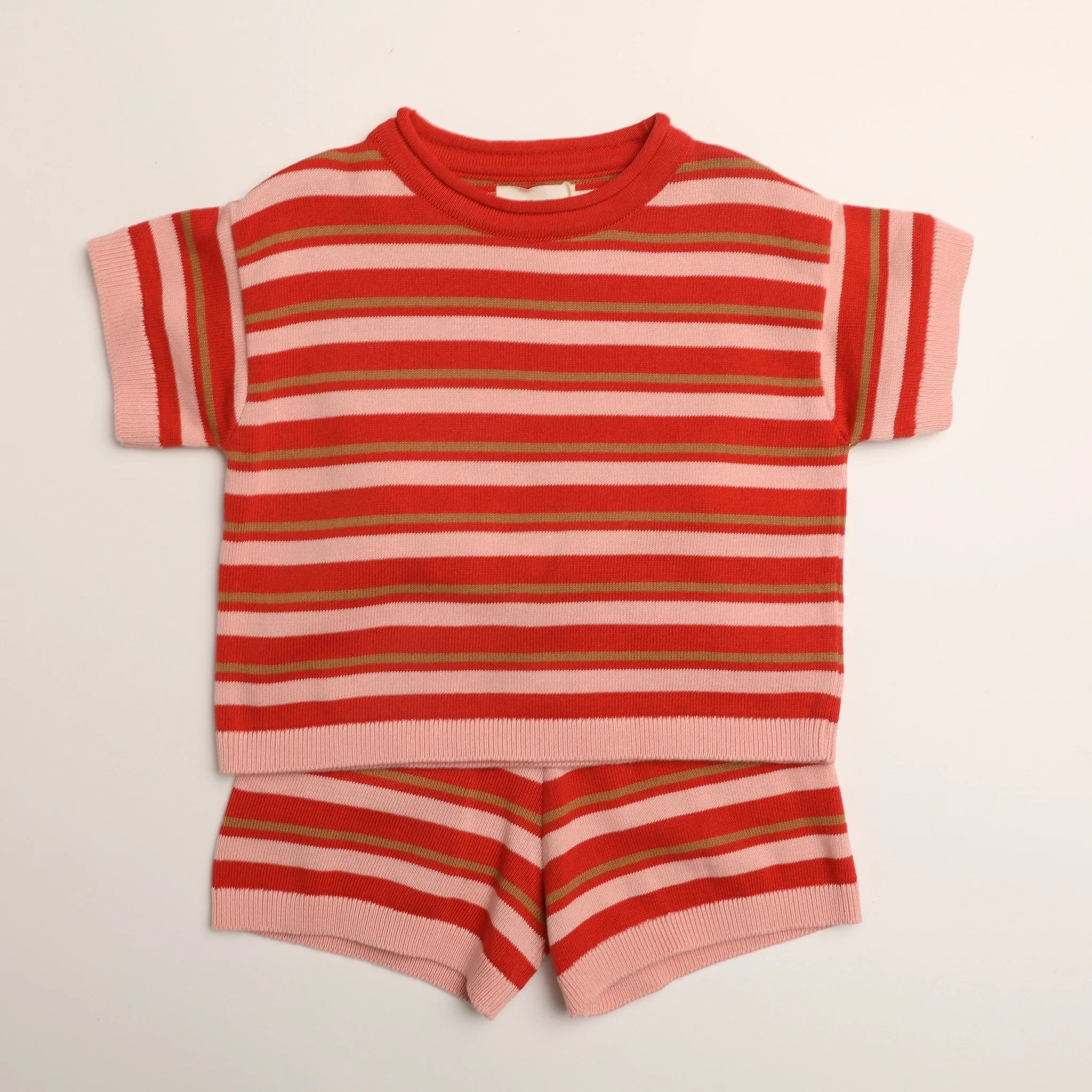 Quinlan Set in Red Blossom Stripe | Winnie and Crew