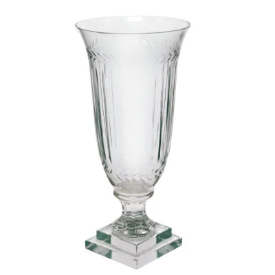 Stripe/Leaf Cut Table Vase | Wayfair North America