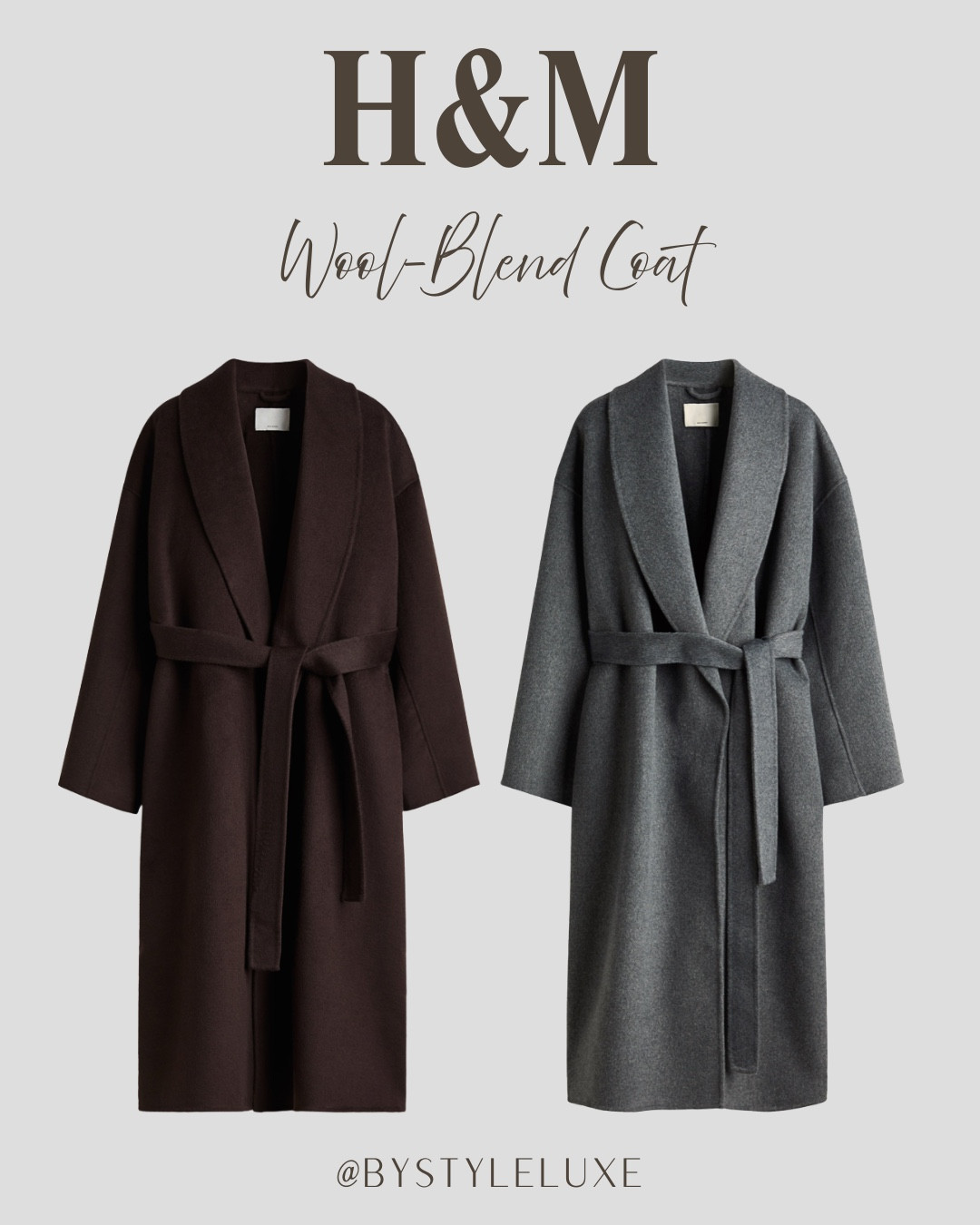 H&M Wool Blend Coat - the bestselling wrap coats have been restocked! These sell out every year as they’re good value, good quality and so versatile. Brown or grey? 

#coat #winter #autumnoutfit

#LTKworkwear #LTKuk #LTKautumn
