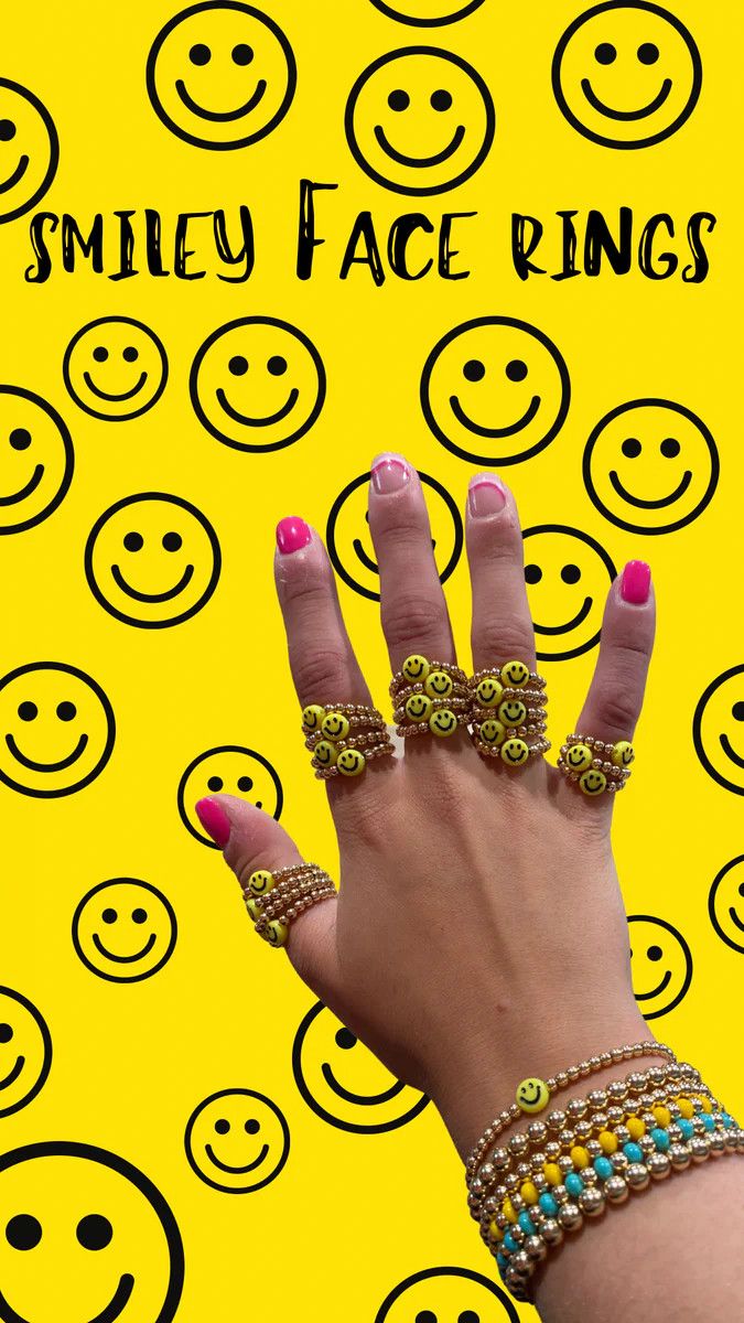 Smiley Face Ring | Just Bead it By Rachel