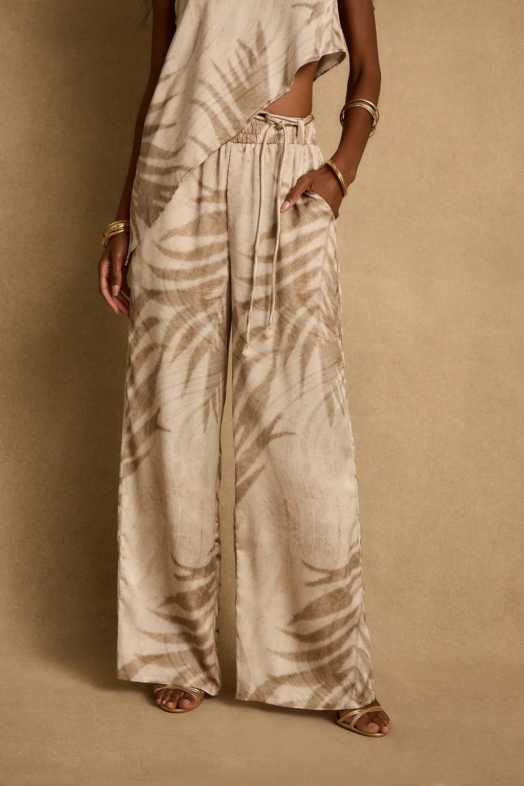 Eden Palm Print Pant | 12th Tribe