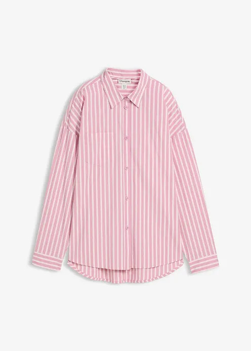 Oversize-Bluse aus Baumwollpopeline | Bonprix DE
