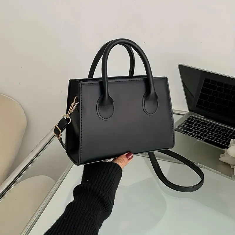 Trendy Square Handbag For Women, Simple Mini Crossbody Bag, Minimalist Top Handle Shoulder Bag Pu... | Temu Affiliate Program