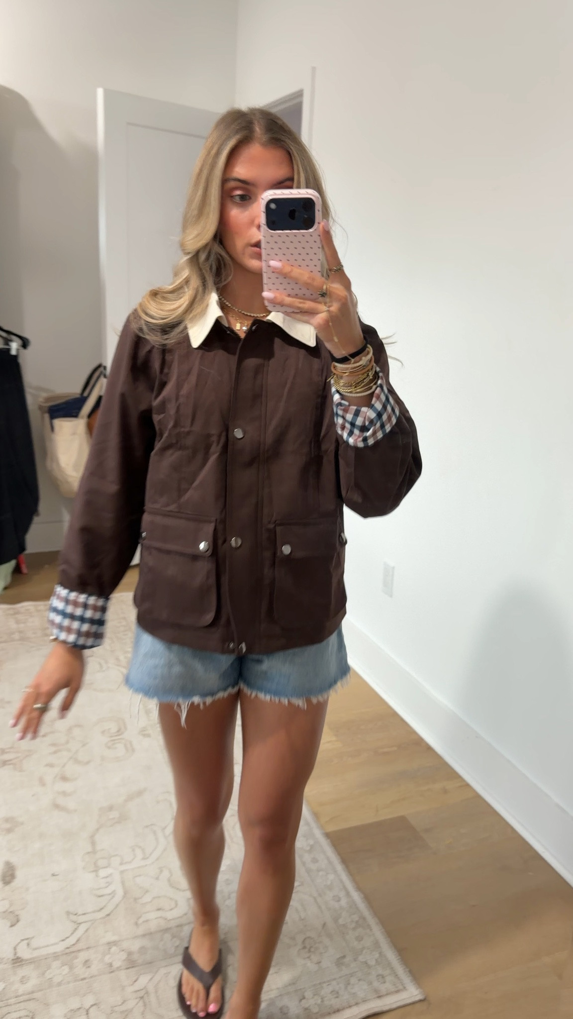 Amazon size small Barn Jackets for Women Contrast Collar Zip up Utility Jacket Coat
Snap and Zipper Closure, Flap Patch Pocket, Plaid Lining Only at Cuff, Casual Boxy Cargo Outerwear, 2026 Fall Winter Workwear

#LTKootd #LTKSaleAlert #LTKSeasonal