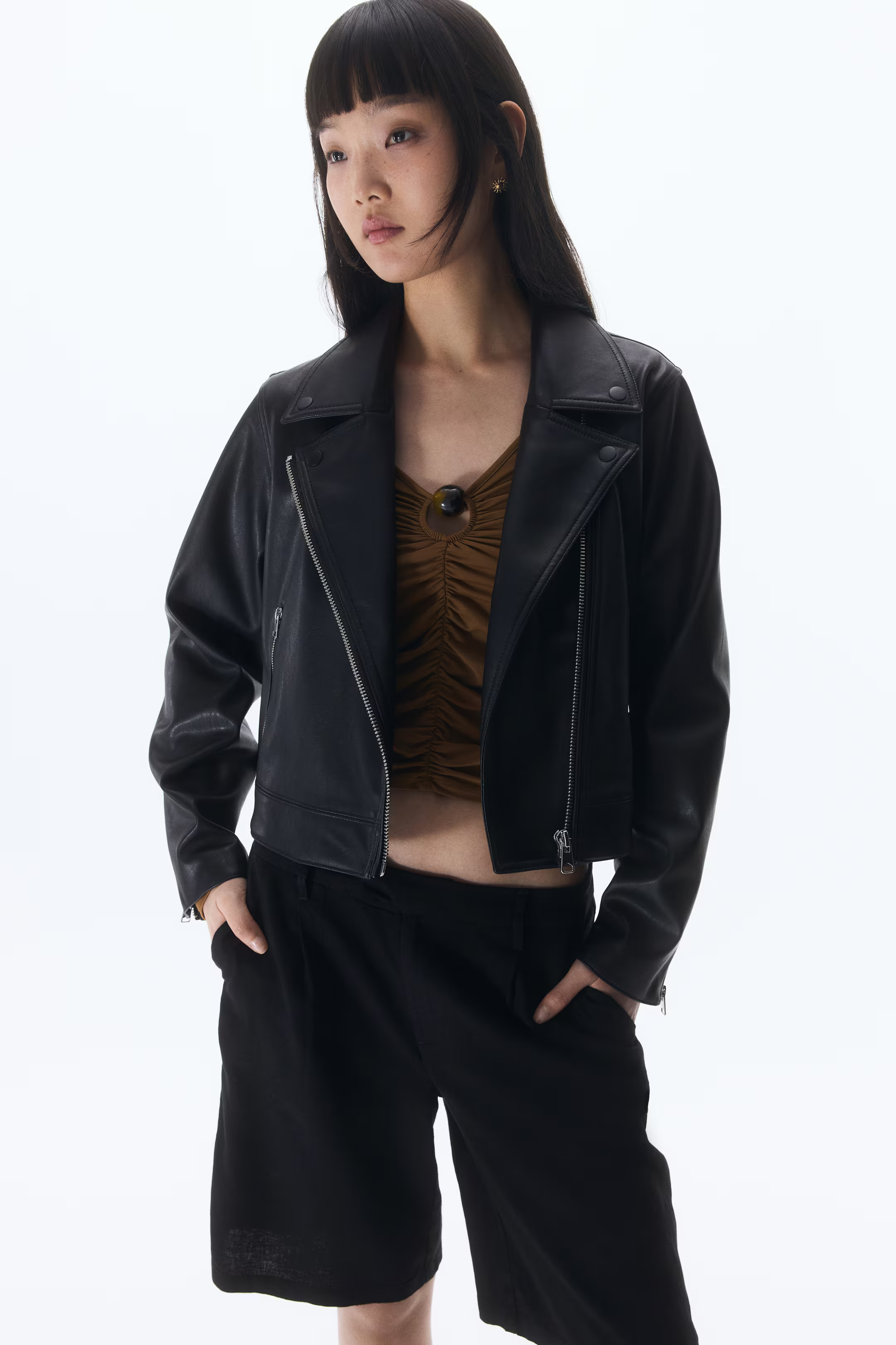 Short Biker Jacket | H&M (US + CA)