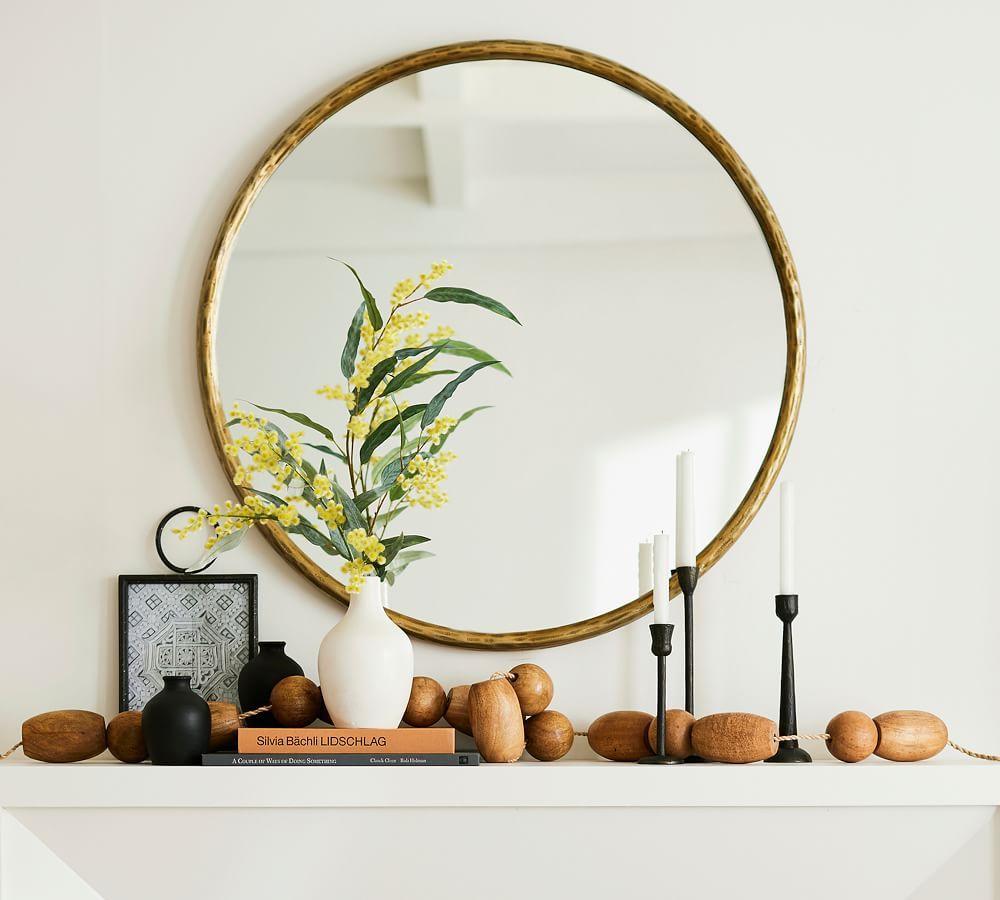 Crosby Brass Round Wall Mirror | Pottery Barn (US)